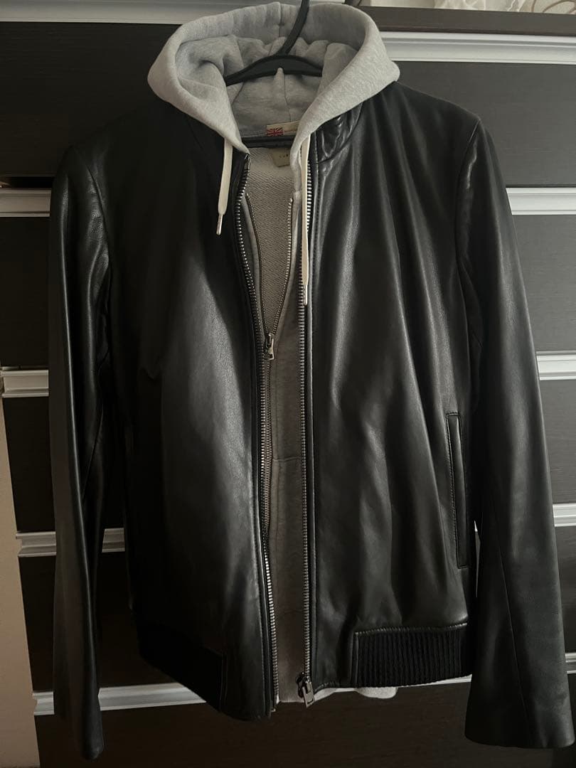 超美品JOSEPH ジョゼフ 黒 レザー ライダース革ジャン ジャケット 38