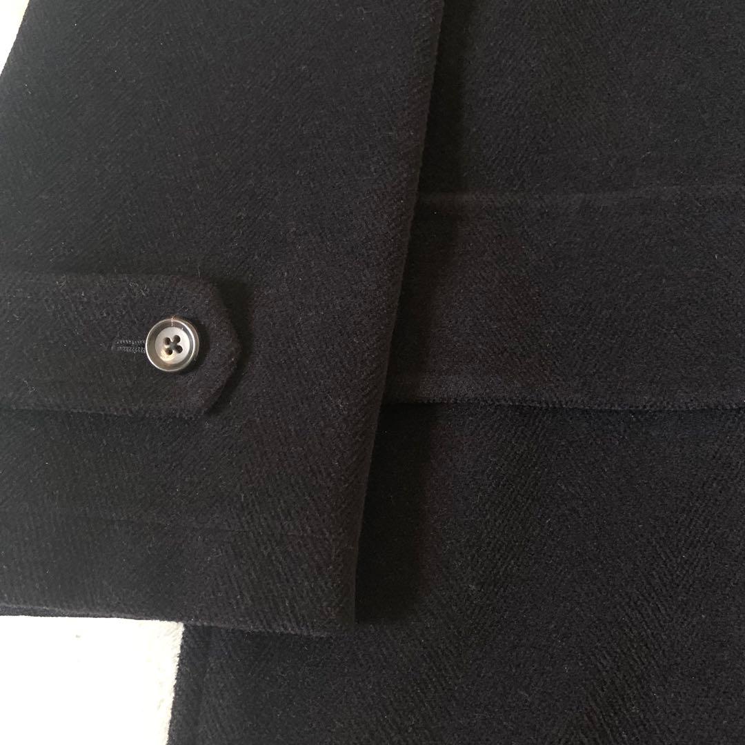 ポールスチュアート ダッフルコート ヘリンボーン XL 黒