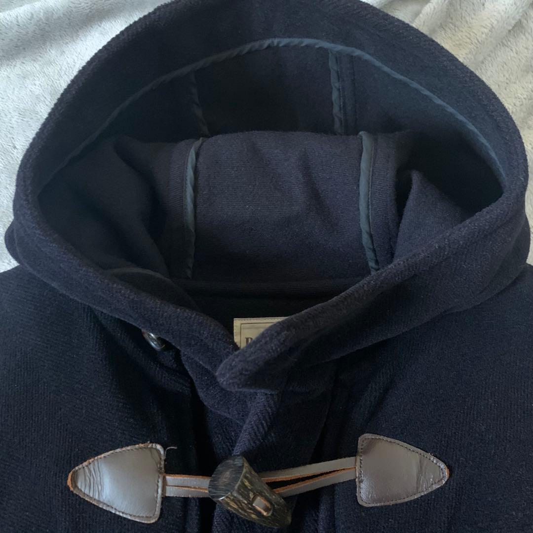 ポールスチュアート ダッフルコート ヘリンボーン XL 黒