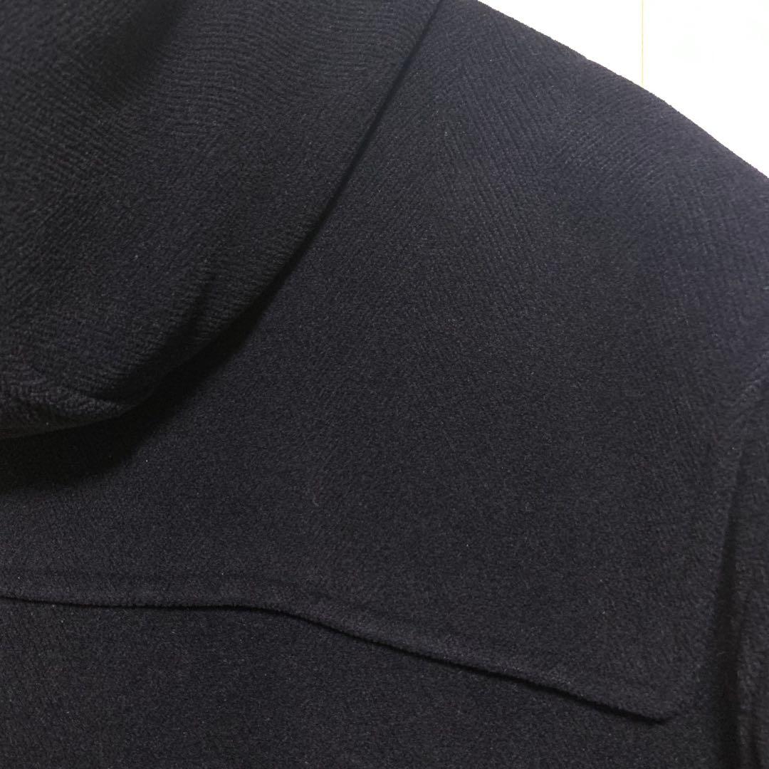 ポールスチュアート ダッフルコート ヘリンボーン XL 黒