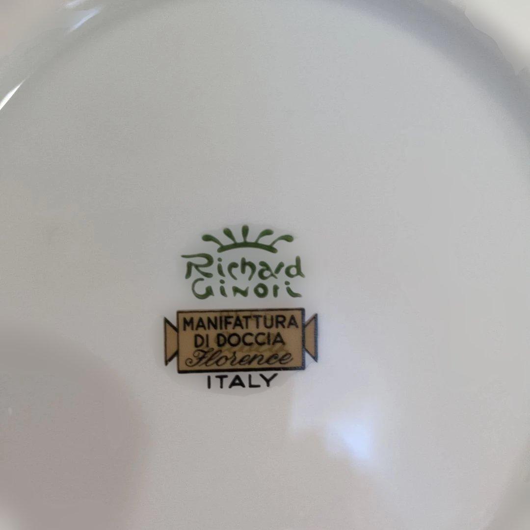 リチャードジノリアンティックローズ 17cmプレート2枚 美品