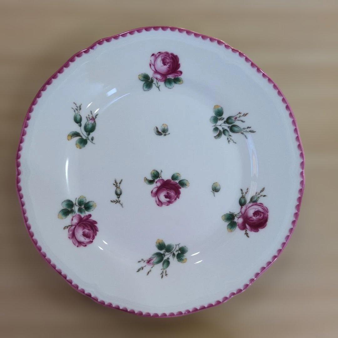 リチャードジノリアンティックローズ 17cmプレート2枚 美品