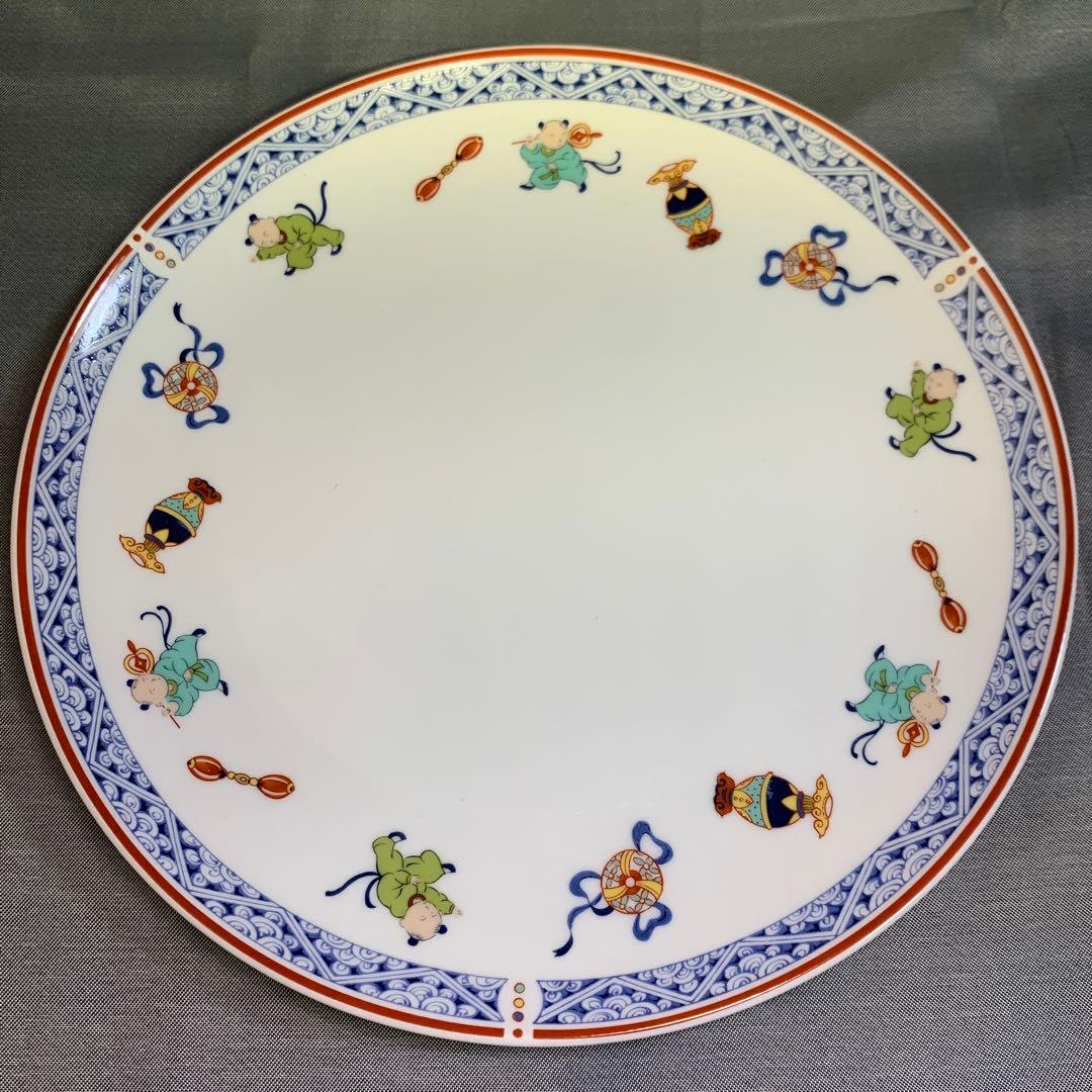 ナルミ　セット　中華　唐子　八角皿　レンゲ　豆皿　大皿　丼　プレート