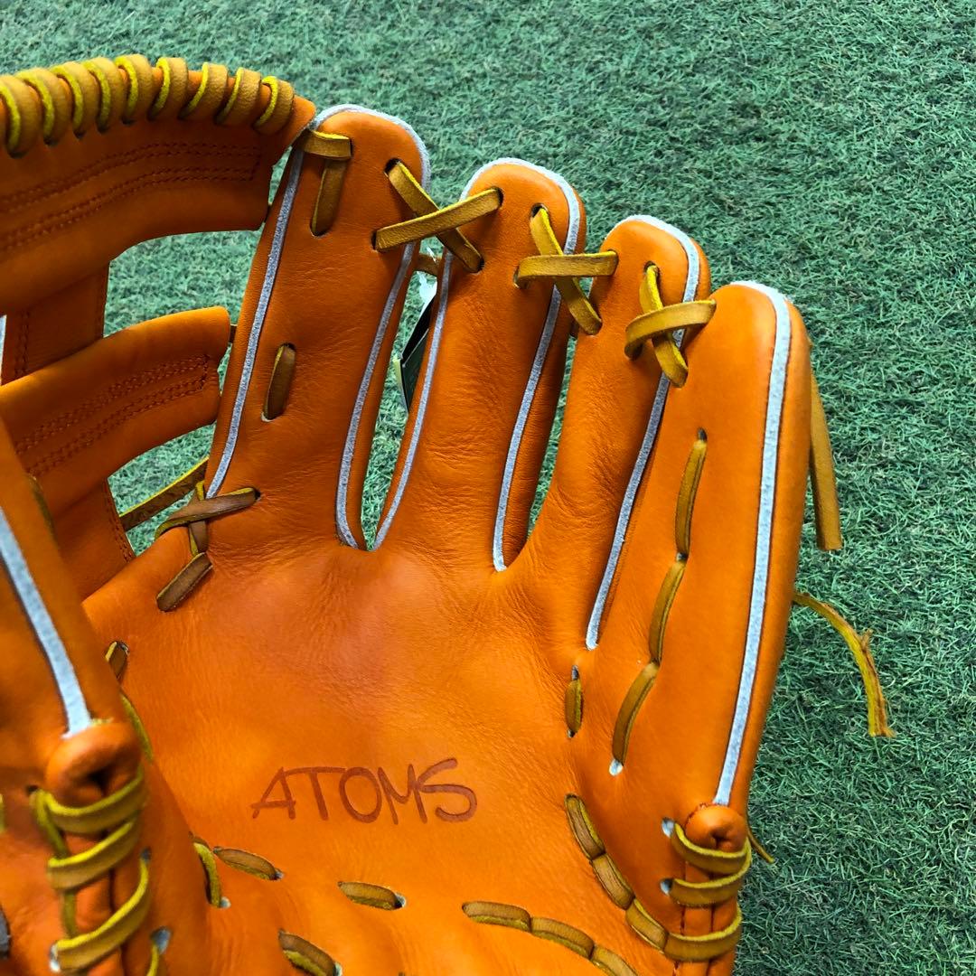 限定AGL-501C アトムズ　メーカー型付け済グラブ オレンジ