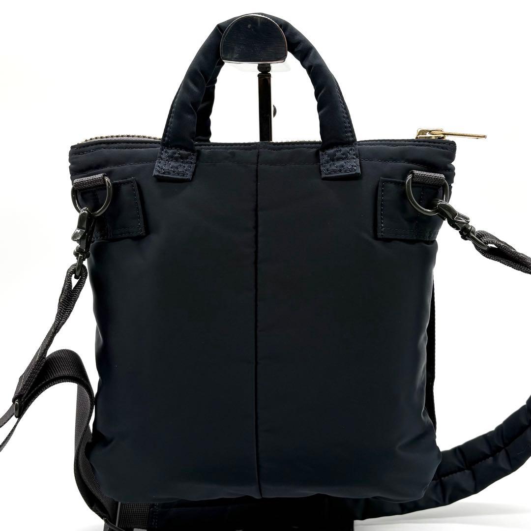 【極美品】ポーター PX タンカー 2way ヘルメットバッグ アイアンブルー