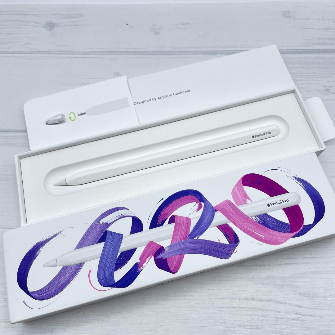 動作確認済み！【美品】Apple Pencil Pro 本体＋替え芯＋箱類