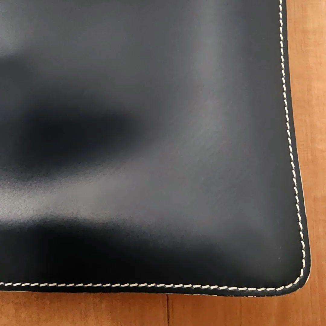 Boldrini SELLERIA ネイビー レザー ビジネスバッグ