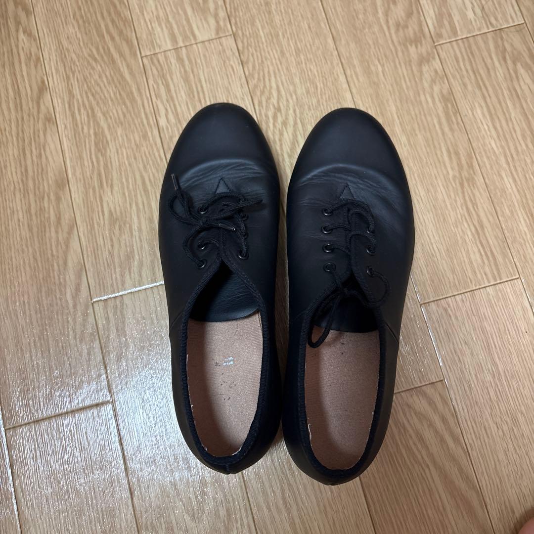 タップシューズ 黒 8½ メタルタップ付き