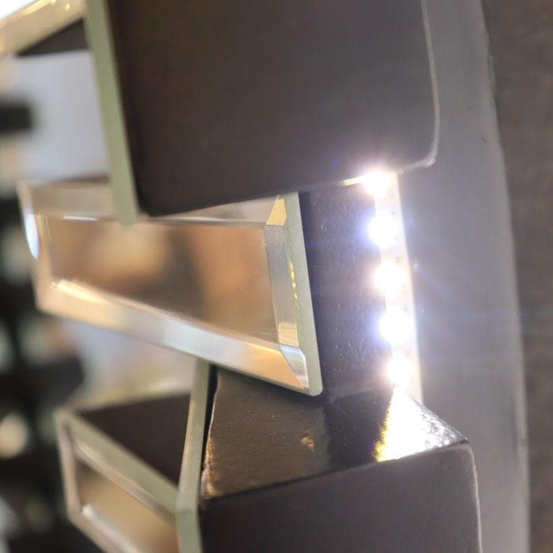 ミラー家具 壁掛けミラー LED 円形 鏡 グラムスタイル