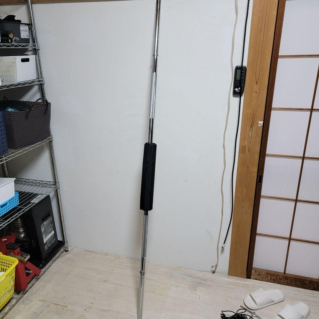 IROTEC レギュラーバーベルシャフト 180 ワイド カラー2個 パット付