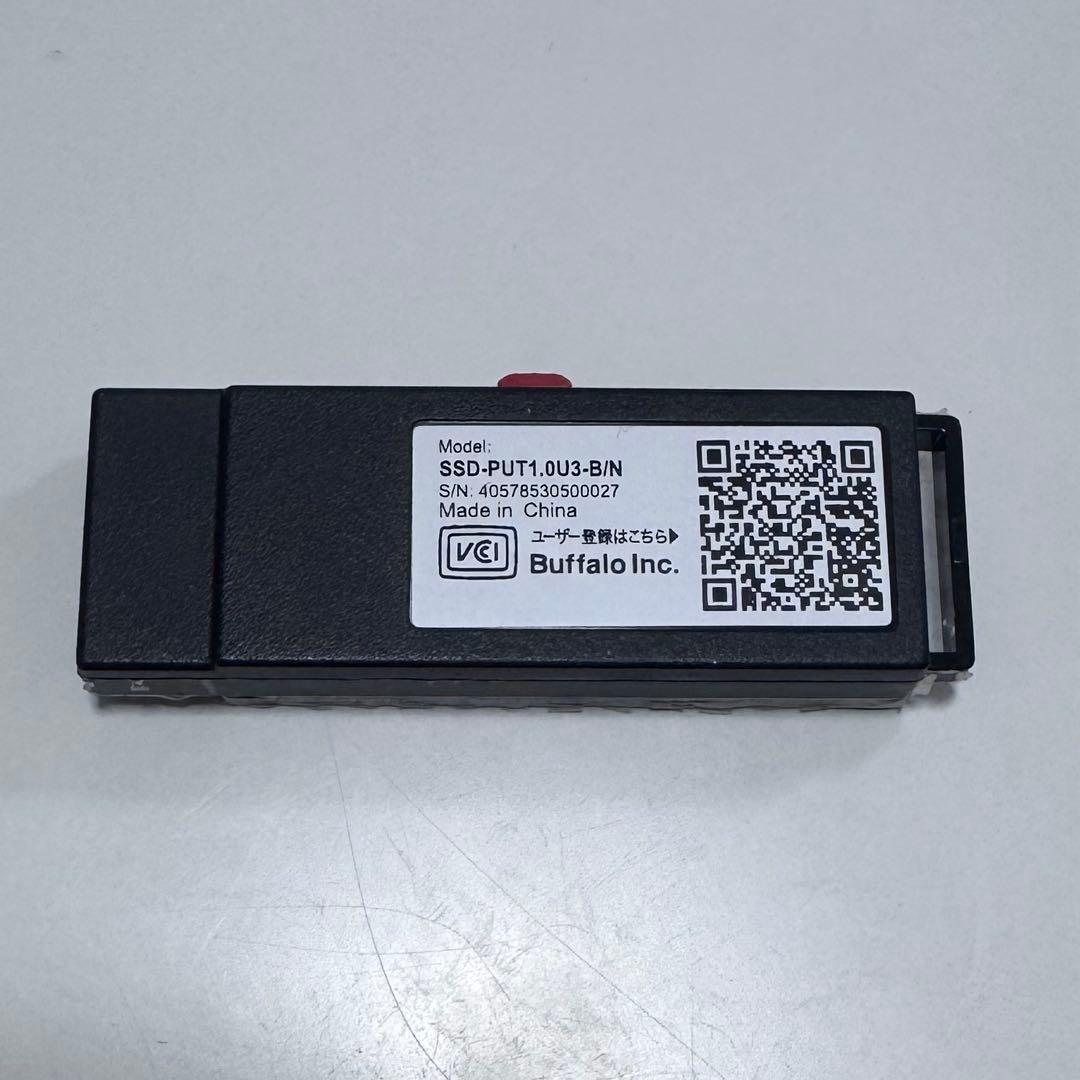 外付けハードディスク・ドライブ BUFFALO SSD 1TB SSD-PUT1.0U3B/N