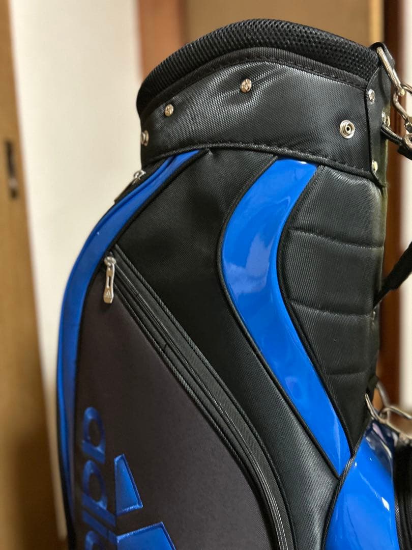 adidas ゴルフキャディバッグ 黒/青サイズ9.5