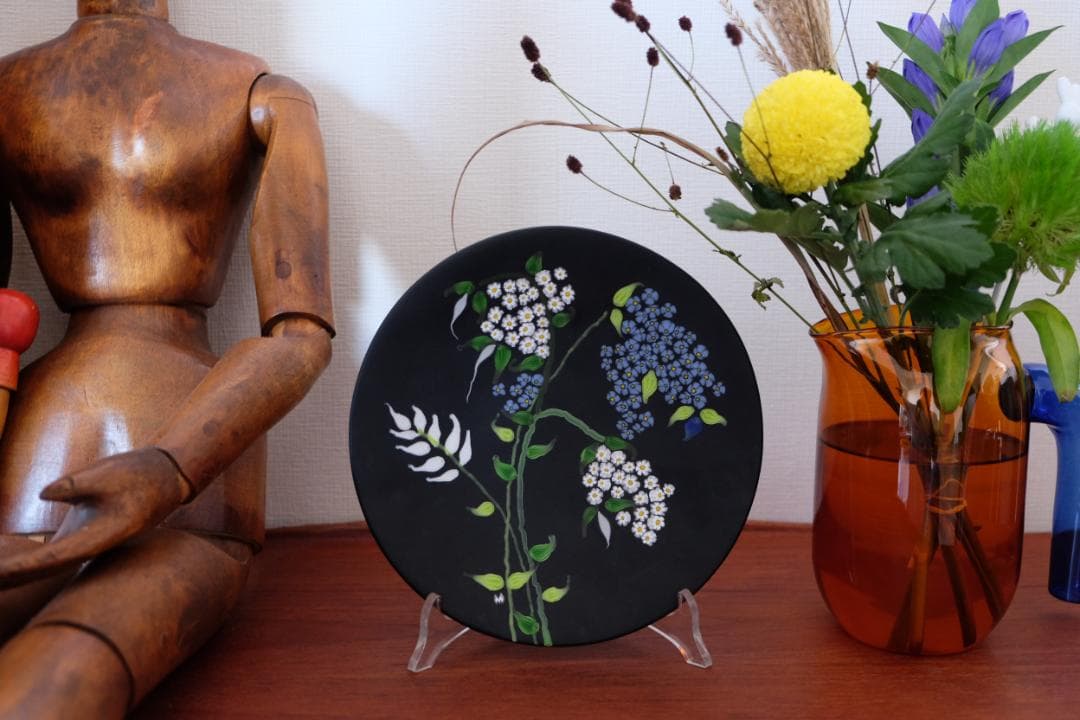 エルコーレモレッティ プレート ベネチアンガラス 江波冨士子/黒木国昭/藤田喬平