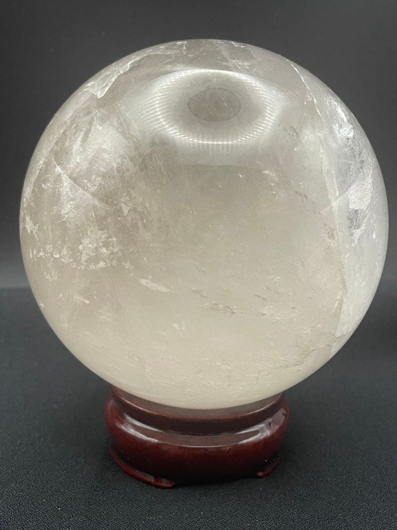 【ヒマラヤ水晶】丸玉 虹入り 約98㎜ 約1,355g 天然石 セール開催中！