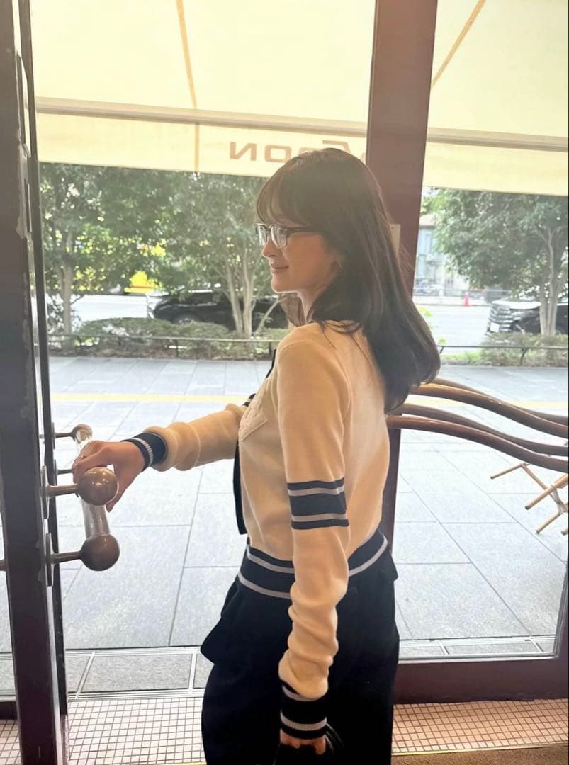 Bibiy B. CLUB TIE CARDIGAN カーディガン ホワイト