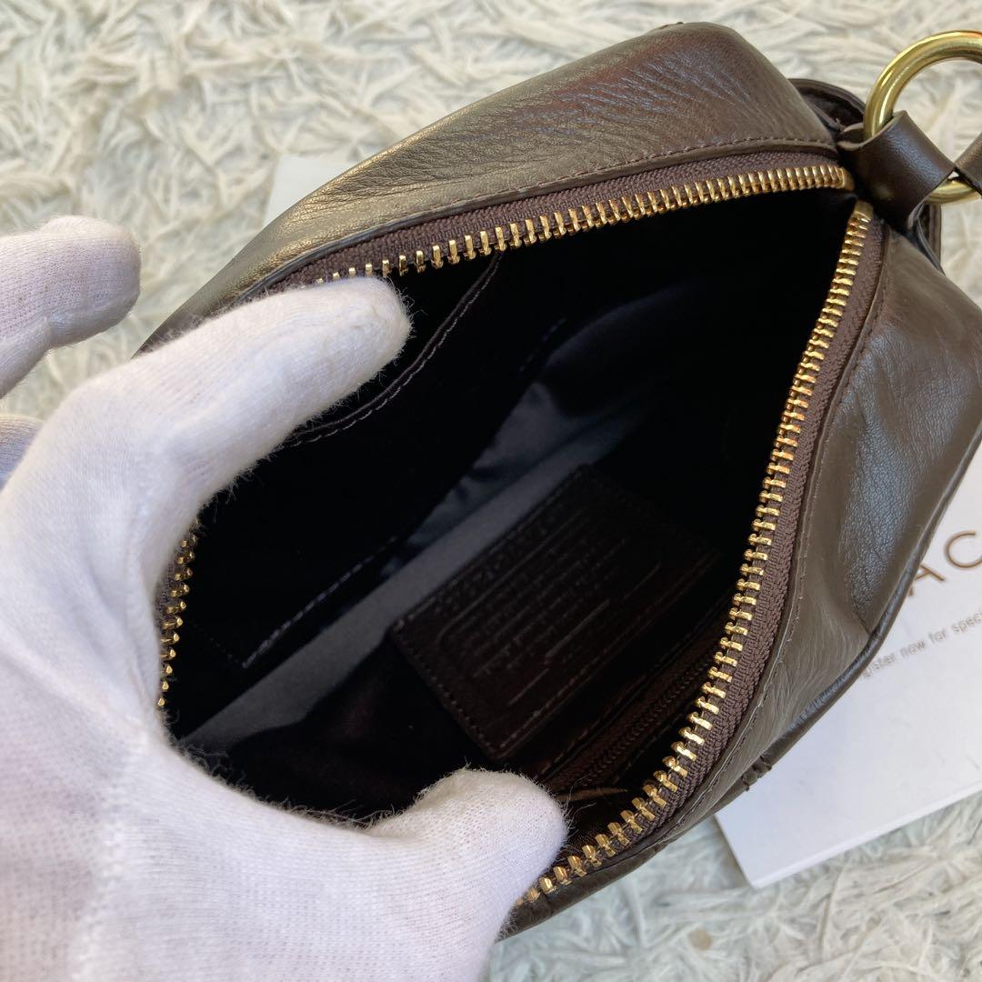 vintage coach archive y2k キャンベル カメラバッグ 茶