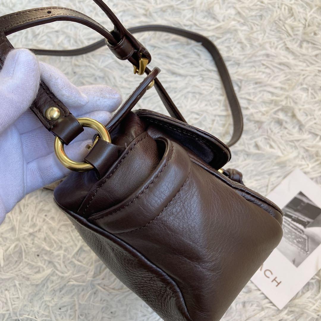 vintage coach archive y2k キャンベル カメラバッグ 茶