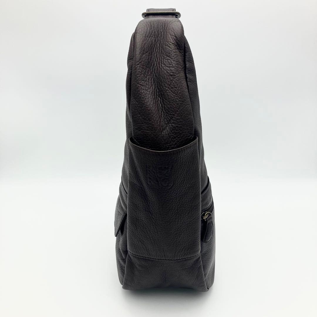 ヘルシーバックバッグ アメリ ボディバッグ ショルダー レザー y2k ブラウン