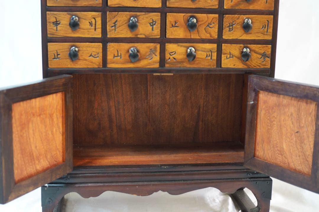 李朝 薬箪笥 ヤクジャン アンティーク 引き出し 戸棚 レトロ 木製