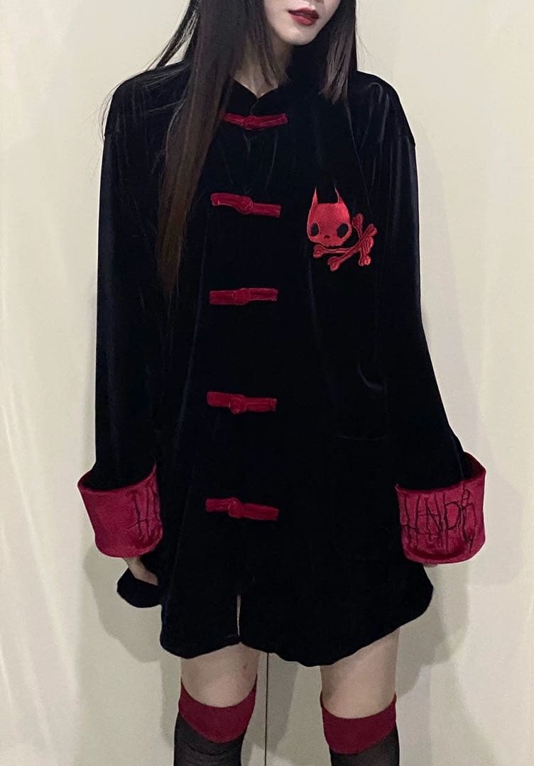 チャイナ風ゆったりトップス✦秋冬コーデ✦お出かけ普段着にもカワイイ