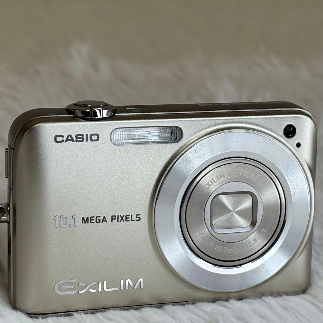 CASIO カメラ　EX-Z1080 充電器　ゴールド　コンデジ　動作品