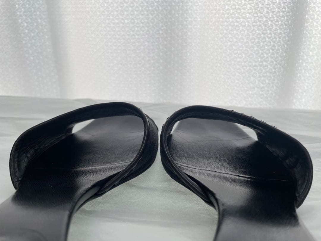 GUCCI グッチ　ミュール　GG柄　ブラック　サンダル　箱袋付き