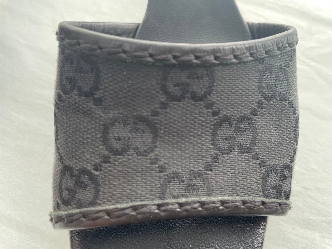 GUCCI グッチ　ミュール　GG柄　ブラック　サンダル　箱袋付き