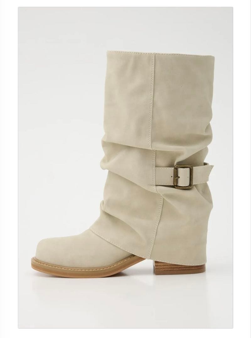 SLY☆Ngm.S LOOSE ブーツ。アイボリー