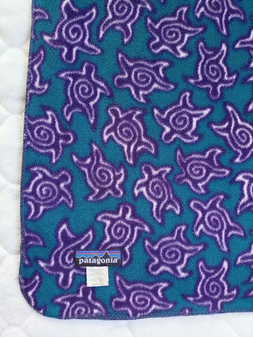 Patagoniaフリースブランケット.亀柄プリント/パタゴニア