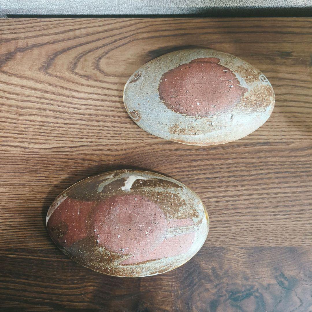 新品未使用 小泊良さんの小皿2点セット③ やちむん 作家もの