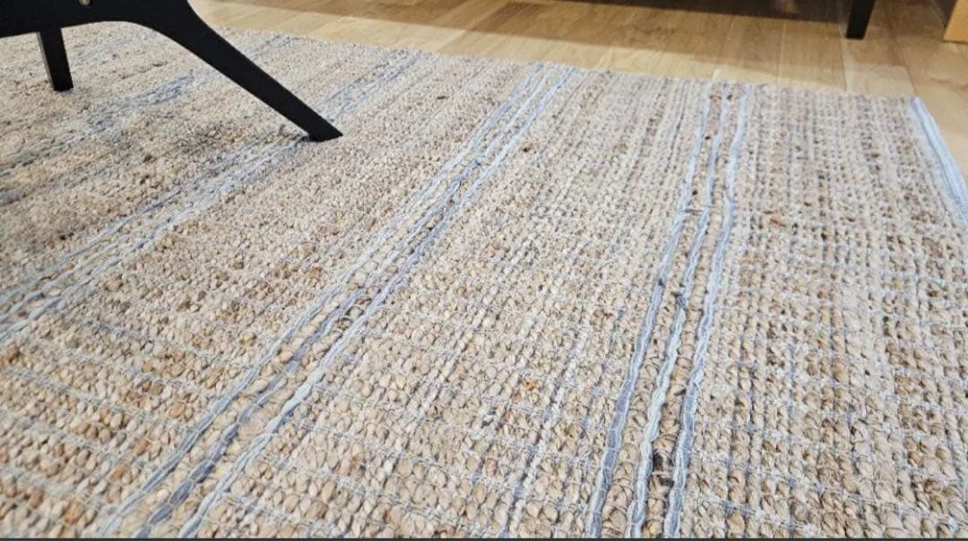 週末限定！円形ガラステーブルとラグのセット