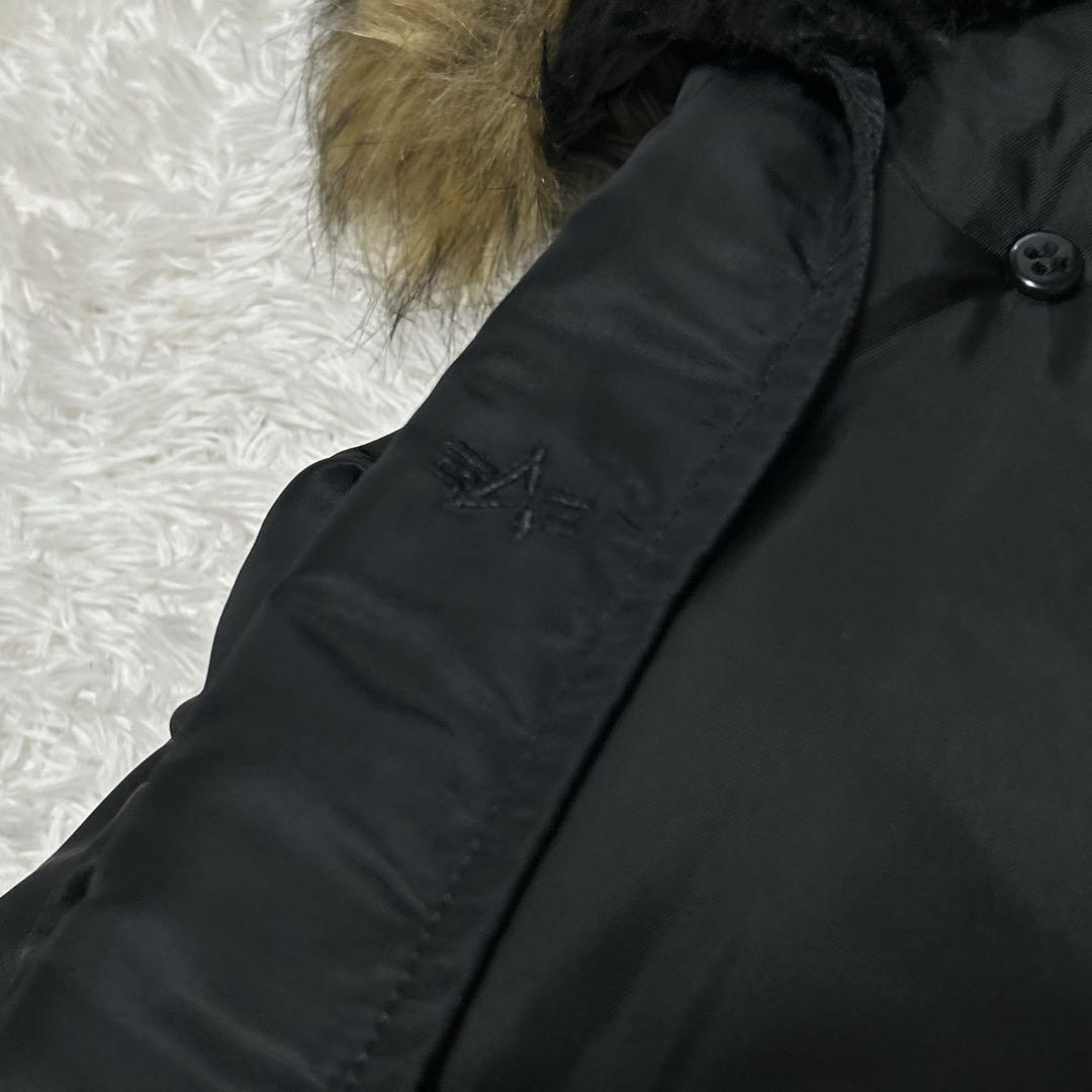 未使用級✨ALPHA N-3B フライトジャケット ブラック ミリタリー