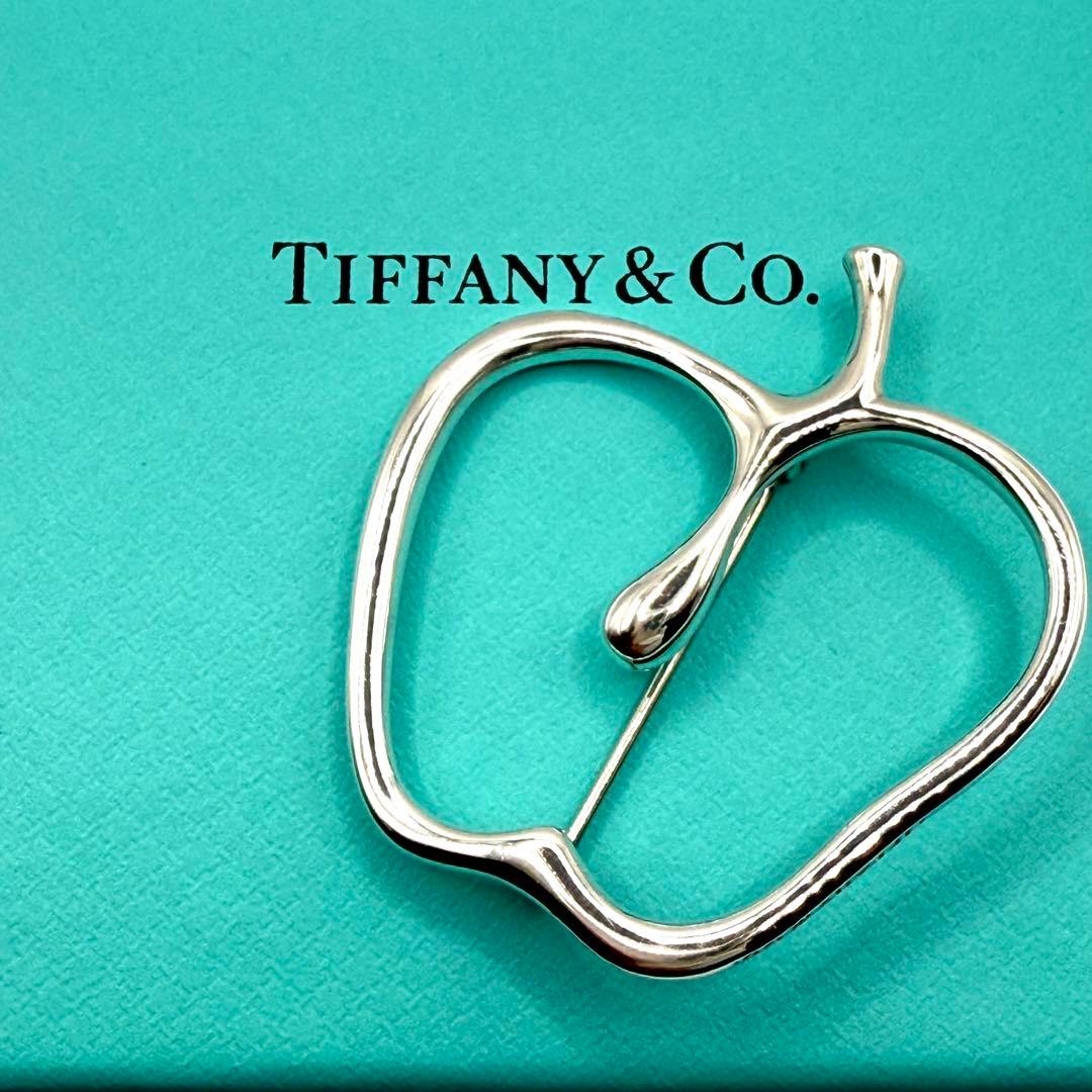 ★激レア★ティファニー アップル ラージ ブローチ シルバー リンゴ 大きい