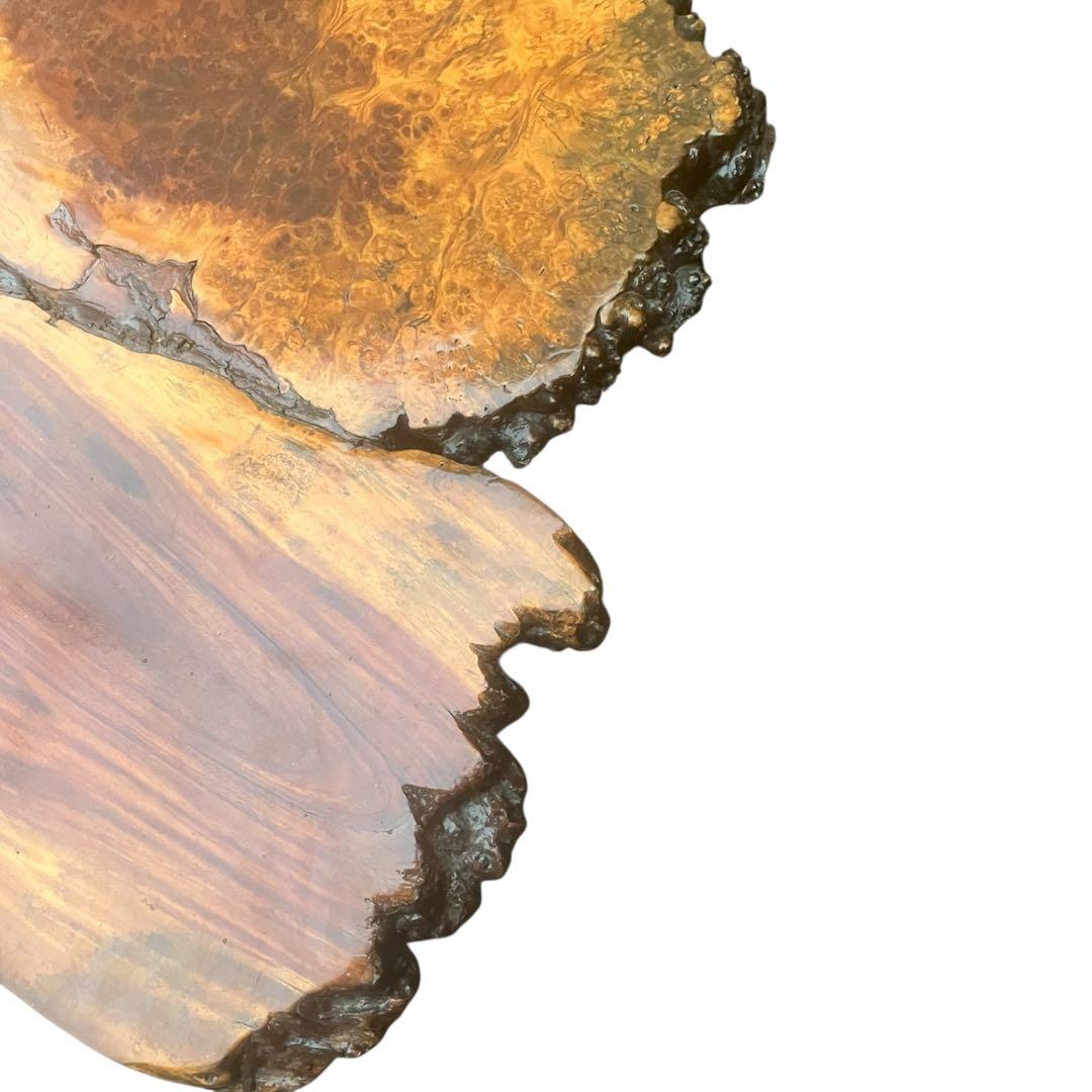 送料込み！ 高級花梨材　葡萄杢　座卓　玉杢　一枚板　無垢材　銘木　瘤木　本花梨