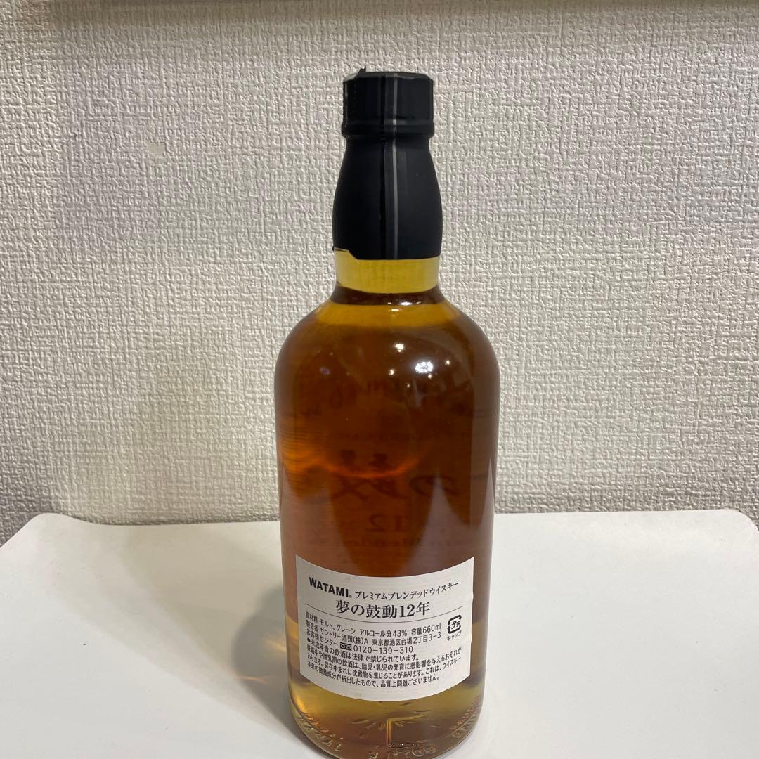 古酒 サントリー プレミアム　レンデッドウイスキー　夢の鼓動 12年　未開封