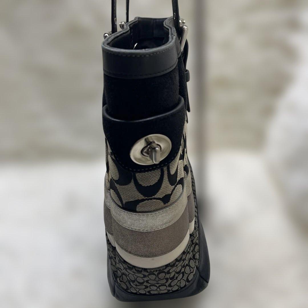 良品 COACH コーチ トートバッグ シグネチャー ブラウン 11529