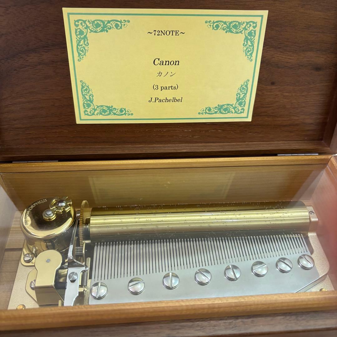 ORPHEUS サンキョー オルゴール カノン 72弁