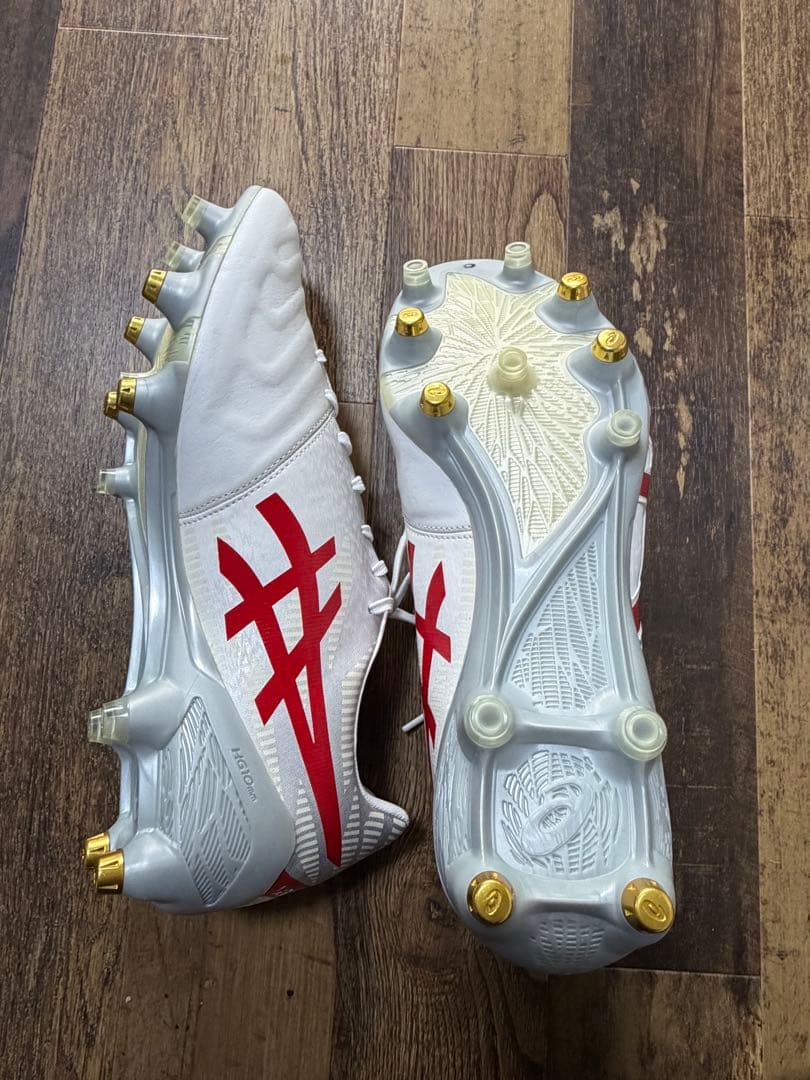 ASICS ラグビーシューズ ホワイト/レッド