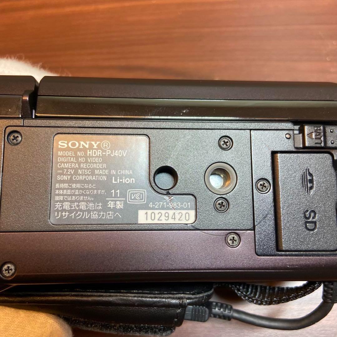 SONY ビデオカメラ HDR-PJ40V ビデオカメラ ほぼ新品 3467