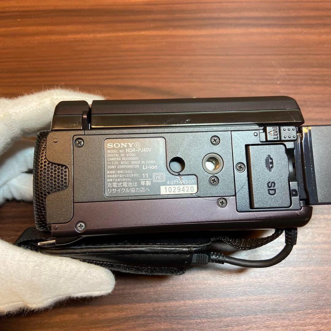 SONY ビデオカメラ HDR-PJ40V ビデオカメラ ほぼ新品 3467
