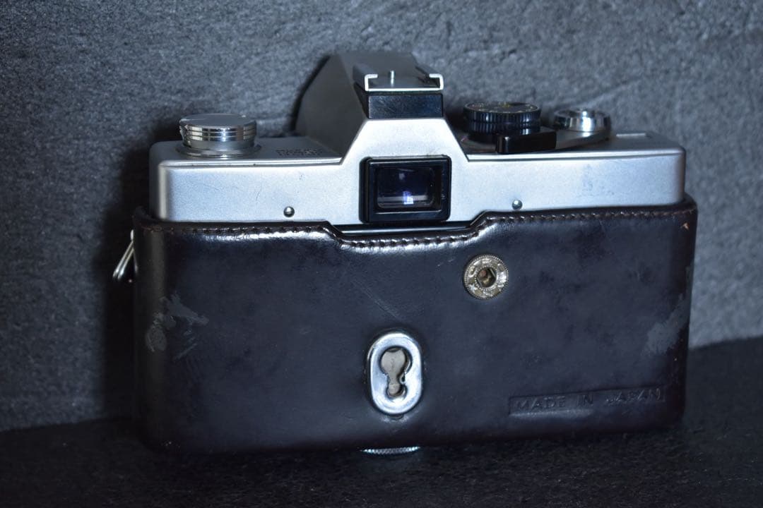 ミノルタ SRT101 シルバー ハーフレザーカバー 露出計動作OK