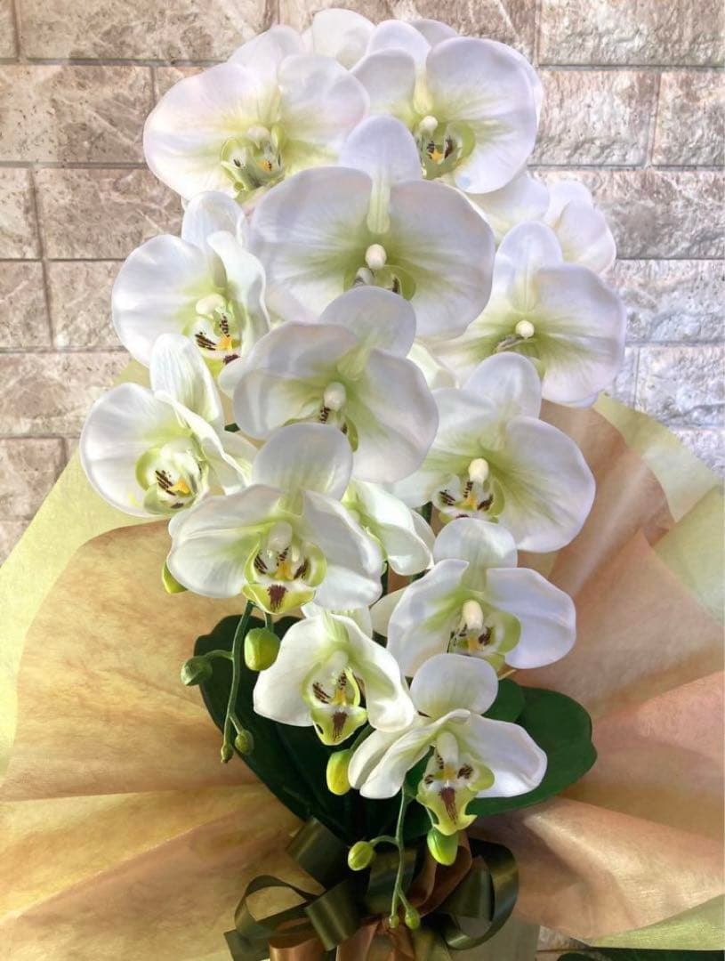 光触媒　人工観葉植物　ウォールグリーン　フェイクグリーン　リアル胡蝶蘭70hg