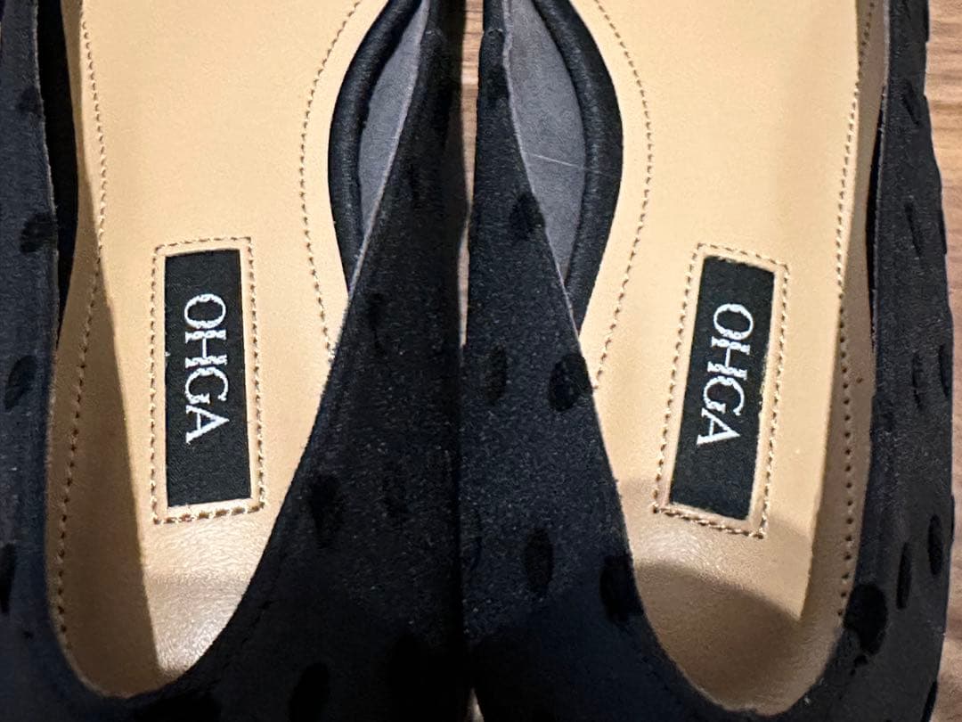 OHGA ドットビジューパンプス　22.5cm