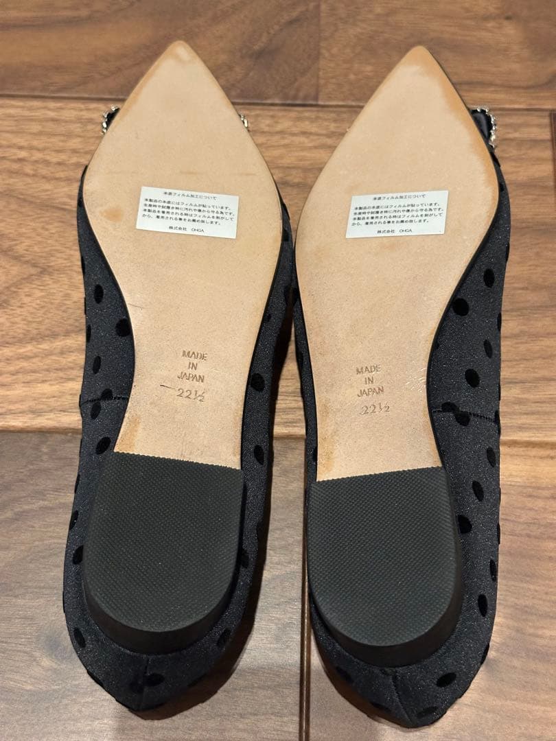 OHGA ドットビジューパンプス　22.5cm