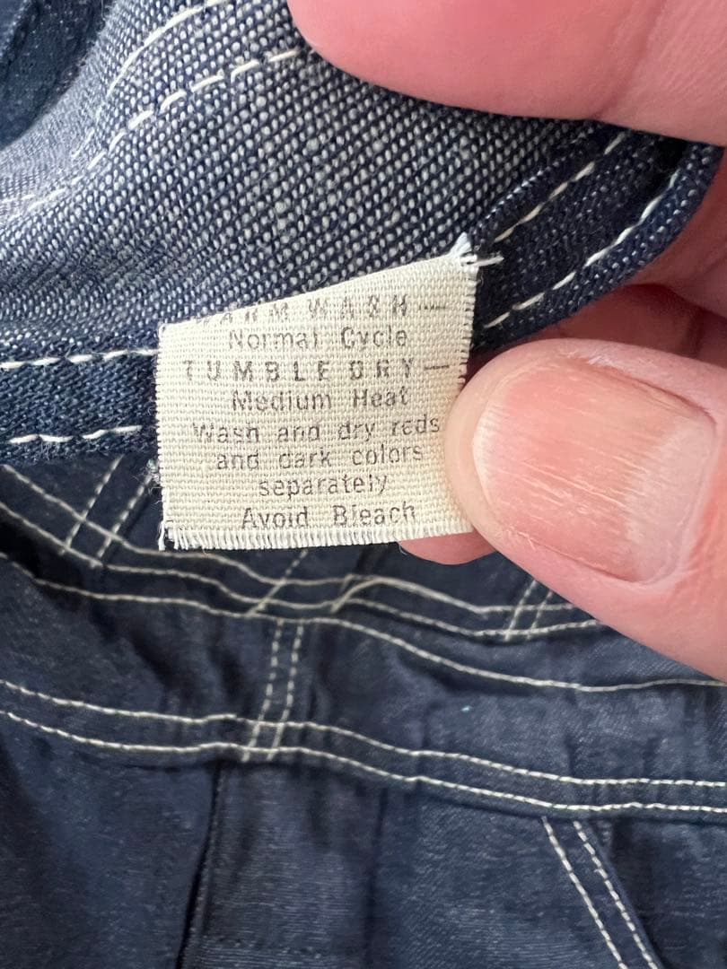 希少 60s70s Lee ヴィンテージインディゴオーバーオール USA製