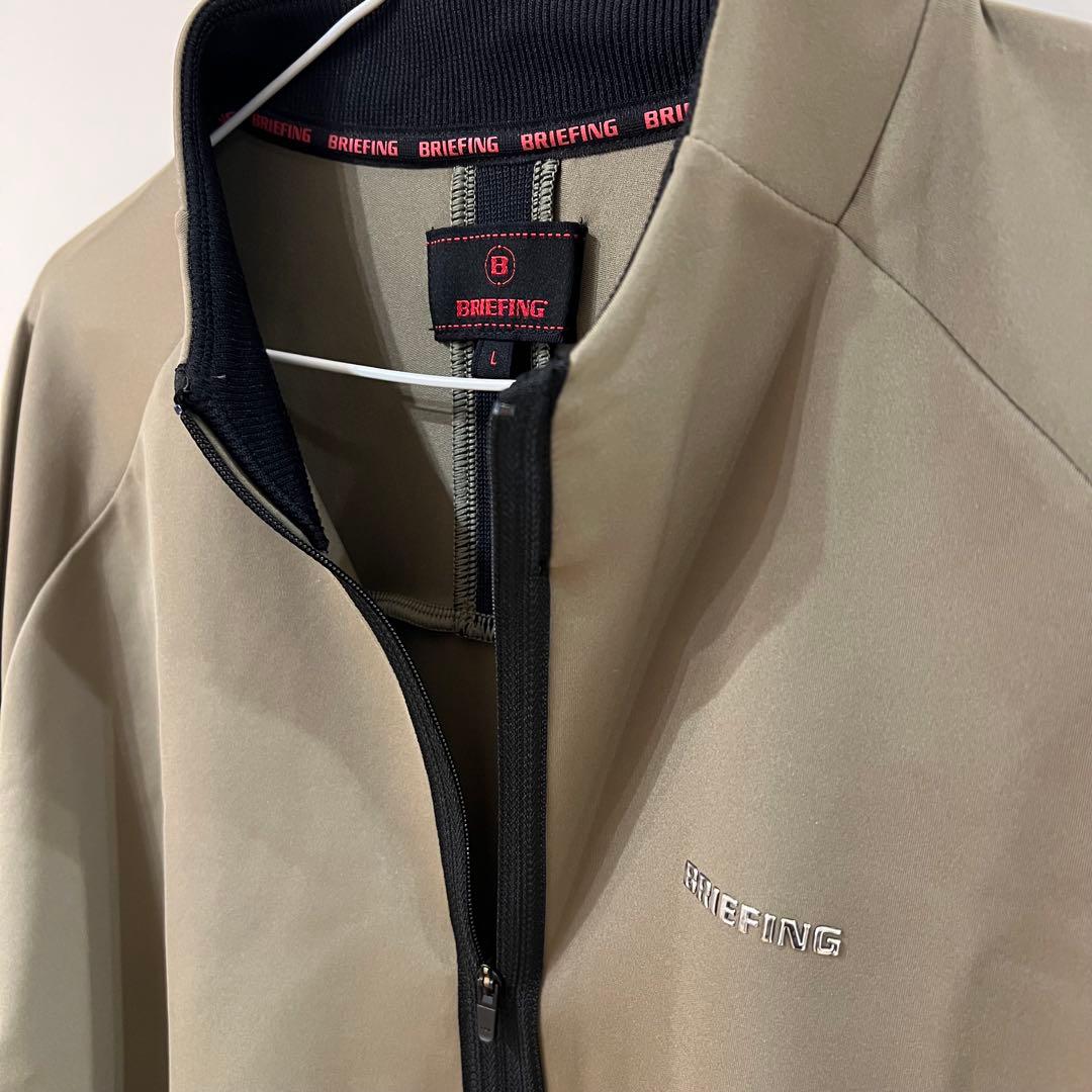 BRIEFING 長袖 ハーフジップ ストレッチ ブリーフィング アウター L