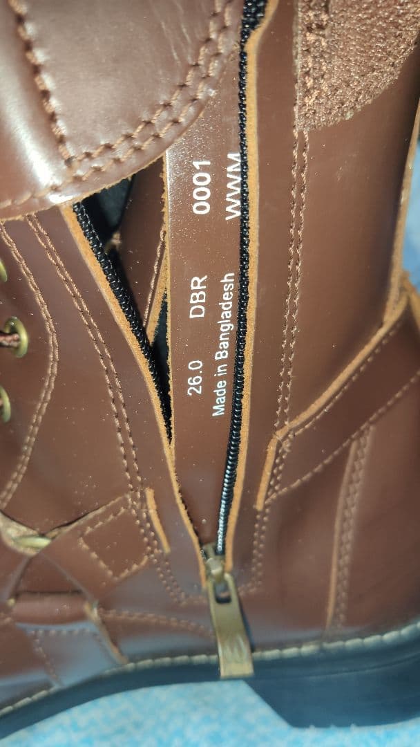 値下可 26 wildwing 標準底 ブラウンレザーブーツ 本革 ライティング