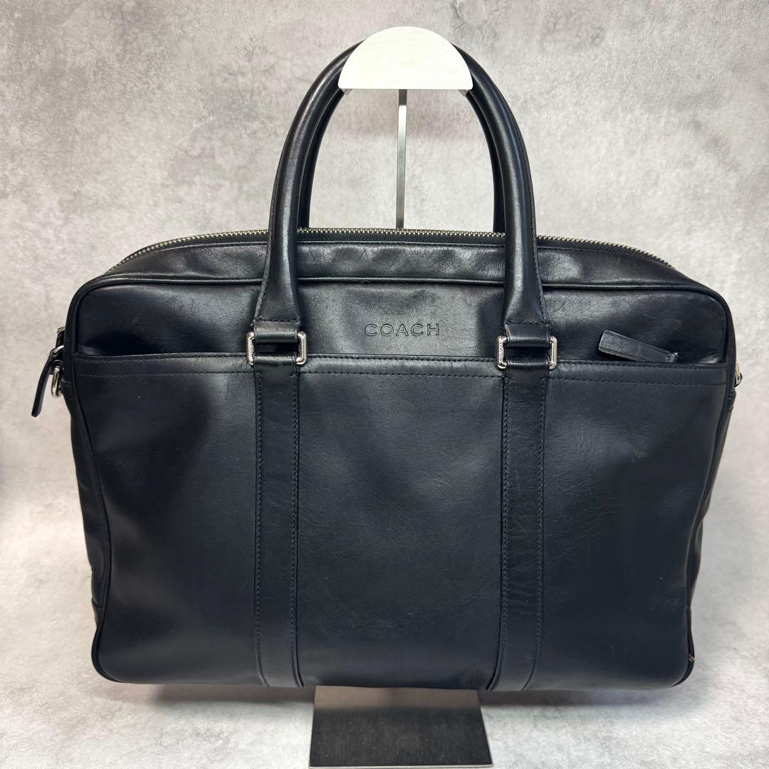 美品 コーチ ビジネスバッグ ショルダーバッグ ブリーフケース F71066