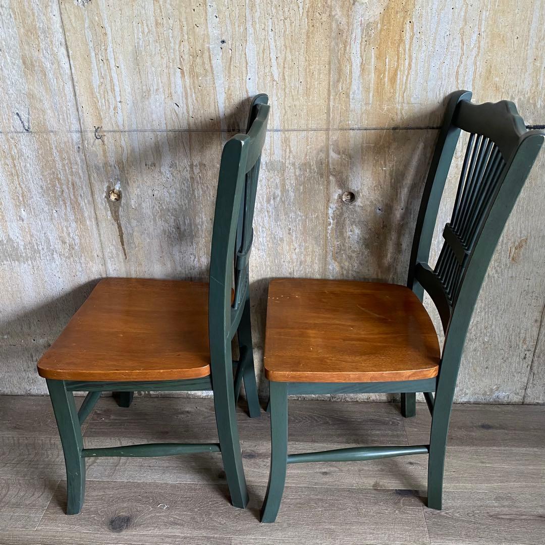 カントリースタイル　ダイニングテーブルセット　チェア　シャビー　レトロ