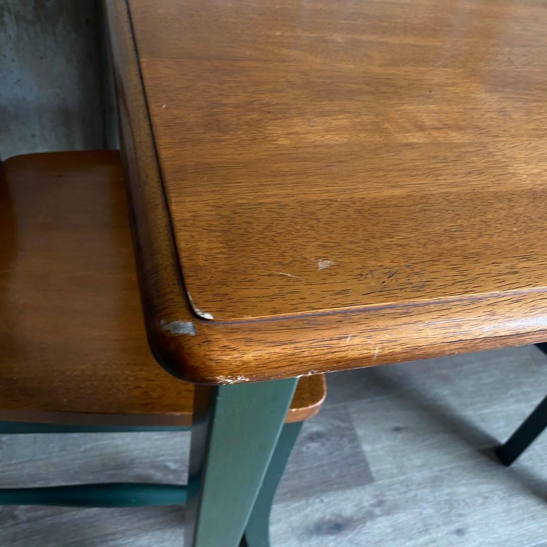 カントリースタイル　ダイニングテーブルセット　チェア　シャビー　レトロ